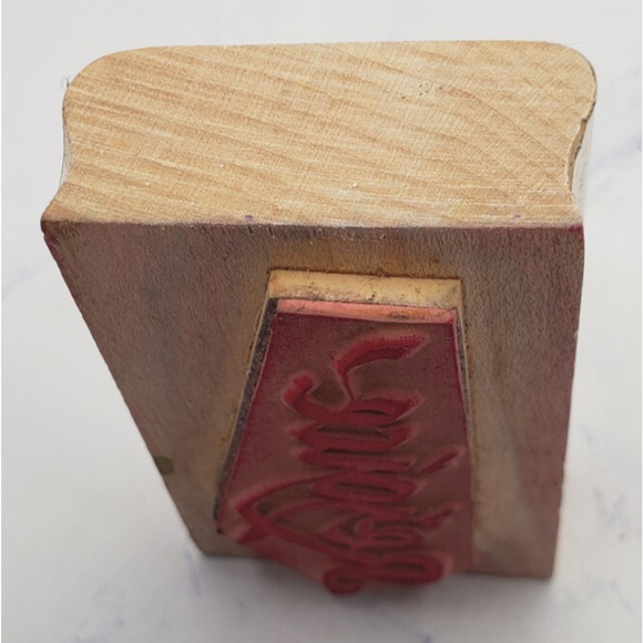 Rejoice Classic Script Religious Bible D.O.T.S Wood Mounted Rubber Stamp - Picture 3 of 7